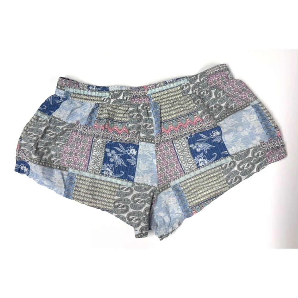 Victoria's Secret Cotton Modal Patchwork Paisley Floral Lounge Sleep Shorts Med - Picture 2 of 6